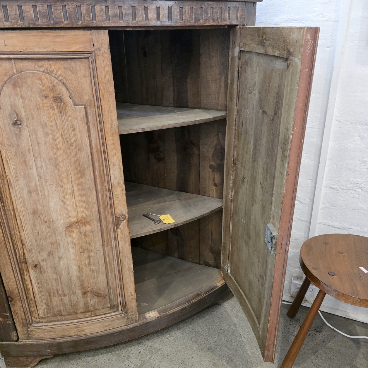 A French Louis XVI Corner Cabinet A French Louis XVI Corner Cabinet